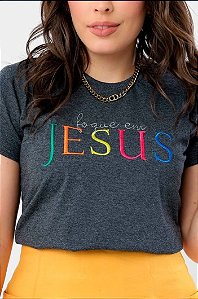 T-shirt Foque em Jesus Bordado - Conforto Máximo para o Dia a Dia