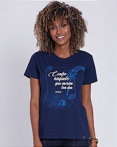 Baby Look Confie Naquele que Escreve Teus Dias