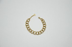 PULSEIRA FOLHEADA OURO 18K CORRENTE