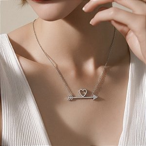 COLAR PRATA 925 FLECHA DO AMOR