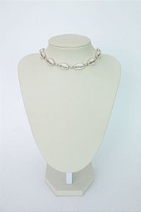 COLAR PRATA 925 CHOKER BÚZIOS