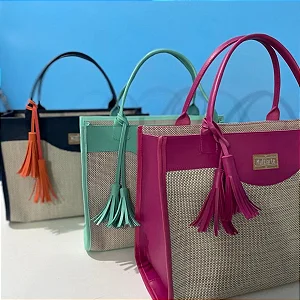 Bolsa praia Montana - em tela