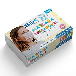 Mascara Infantil Descartável Cx 25 un. Rosa - Sp Protection