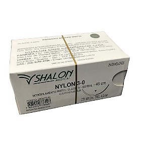 Fio Nylon 3-0 C/Ag.4 Cti Caixa C/24 Unid - Shalon