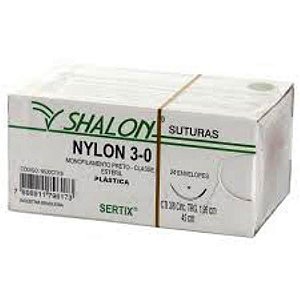 Fio Nylon 2-0 C/Ag.2,5 Cti Caixa C/24 Unid - Shalon