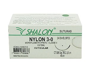 Fio Nylon 3-0 C/Ag.3 Cti Cx c/24 un - Shalon