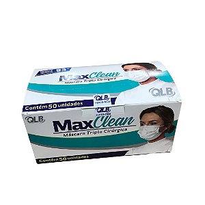 Mascara Cirurgica Preta C/ Elast C/50 - Maxclean