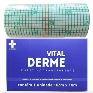 Curativo Filme Adesivo Transparente 10cmx10m - Vitalderme