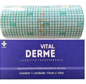 Curativo Filme Adesivo Transparente 15cmx10m - Vitalderme