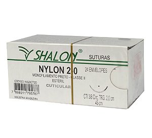 Fio Nylon 2-0 C/Ag.2 Cti Caixa C/24 Unid - Shalon