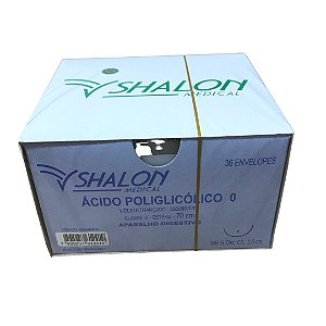 Kit Fio Acido Poliglicolico 0 C/Ag.2,5Cm Cx c/36 un - Shalon