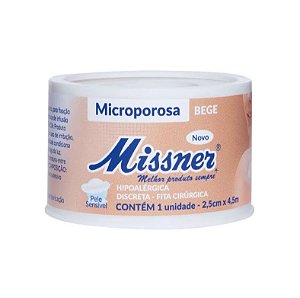Micropore 2,5Cm X 4,5M Bege - Missner