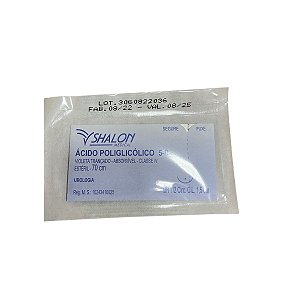 Fio Acido Poliglicolico 5-0 C/Ag.1,5Mr - Shalon