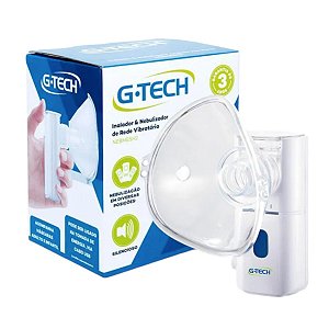 Aparelho de Inalação Nebulizador de Rede Vibratoria NEBMESH2c - G-TECH