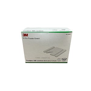 IV FIX Tegaderm 3522B 5CM X 7,4CM Cx C/ 100 UN - 3M