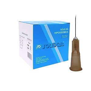 Agulha 13 X 4,5 26G 1/2" Marron Cx C/100 Un - Solidor