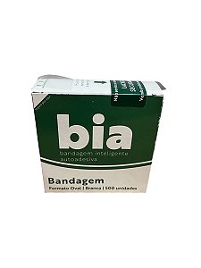 Curativo Pos Coleta BIA Oval Branca Caixa C/500 Unidades - AMP