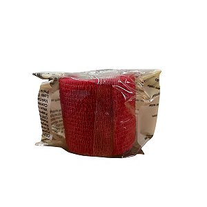 Bandagem Auto Aderente Elástica 5cm x 4,5m Vermelha – Bioland