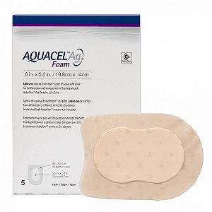 Aquacel Ag Foam Adesivo 19,8 X 14 Cm Calcaneo - Convatec