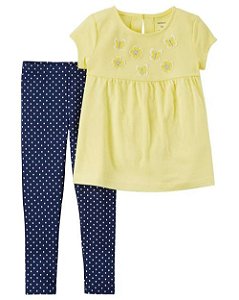 Conjunto Carter's Jardim 2 peças - Calça e Blusinha