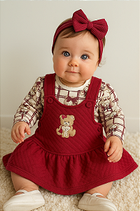 Salopete para Bebê Menina - Anjos Baby