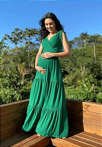 Vestido Gestante Amamentação Bella Verde - Whyalla | Moda Gestante e Moda  Feminina