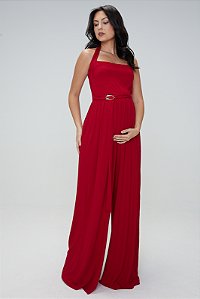 Macacão Gestante Eva Vermelho