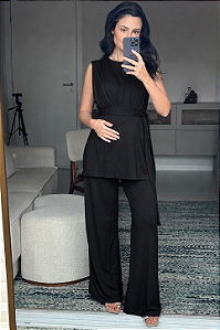 Conjunto Gestante Amamentação Elegante e Pratico Sonia Preto