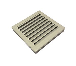 GRELHA PLASTICA DE EMBUTIR 105X105mm PARA MICROVENTILADORES 80X80mm