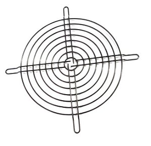 Metal preta com rebaixo para fixação (155mm) - para vent. de 170mm MG155