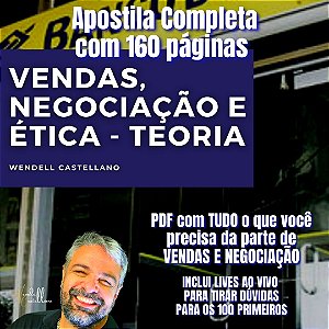 PDF Teoria Completa VENDAS E NEGOCIAÇÃO + ÉTICA para o BANCO DO BRASIL