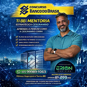 MENTORIA BB ESTRATÉGICA com o Prof. Erion Monteiro