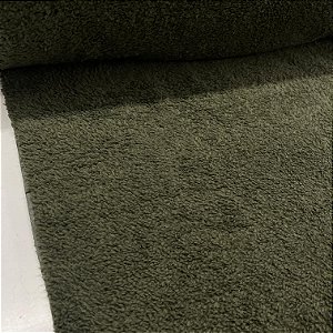 Suede com Sherpa Dublado Verde Militar