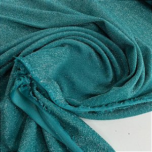 Malha Lurex Verde Petróleo