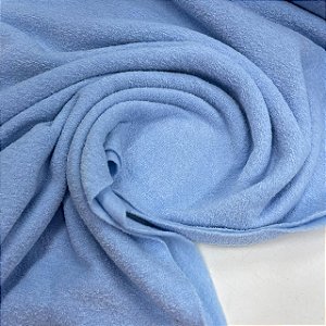 Malha Bouclê Peluciada Azul Céu