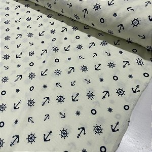 Poliviscose Estampado Marinheiro