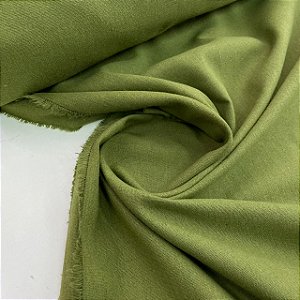 Linho com Viscose Verde Militar
