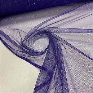 Tule com Glitter Roxo