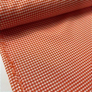 Xadrezinho De Poliéster N2 Laranja