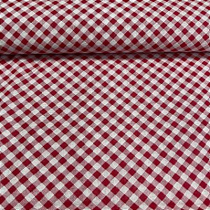 Chita Xadrez Vermelho e Branco