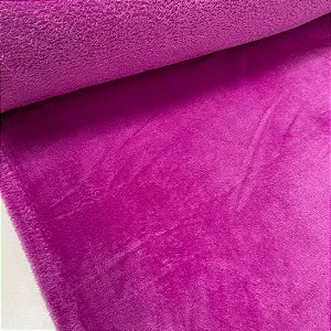 Fleece Liso Rosa Fúcsia