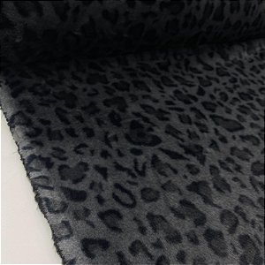 Pele Sintética Baixa Onça Preta
