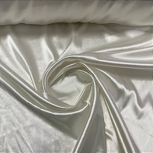 Cetim Com Elastano Branco