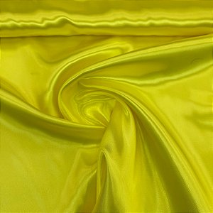 Cetim Liso Amarelo Canario