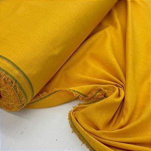 Linho com Viscose Amarelo Brasil