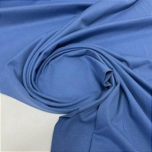 Malha de Algodão Azul Jeans