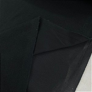 Moletom Colegial Flanelado Preto