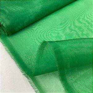 Organza Cristal Verde Bandeira