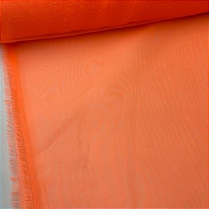Organza Cristal Laranja Neon