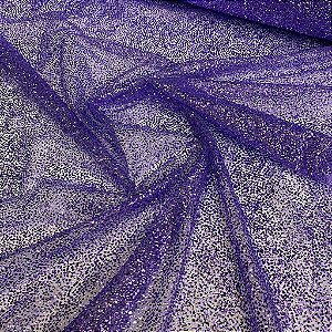 Tule Glitter Explosão Roxo